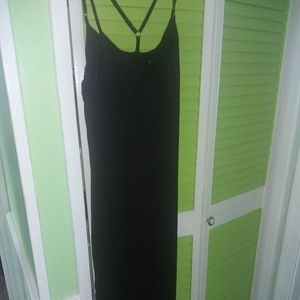 Lucca Couture Black Slip Maxi Dress